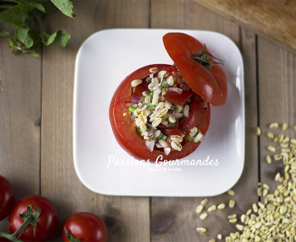Tomates surprises au blé