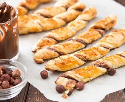 Torsades feuilletées au chocolat