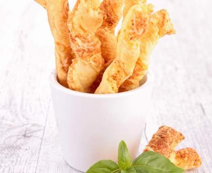 Torsades feuilletées gruyère origan