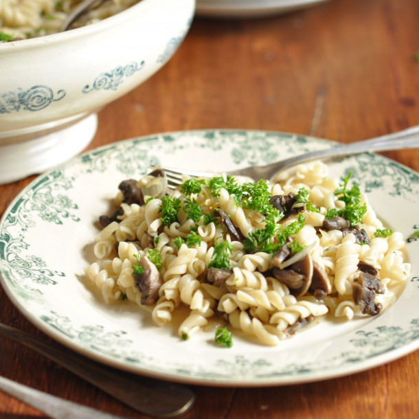 Torsettes aux champignons