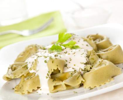 Tortellinis aux épinards et gorgonzola