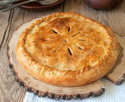 Tourte à la viande et aux marrons