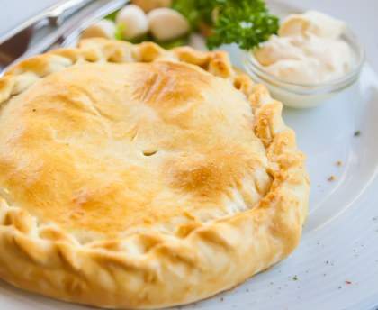 Tourte au comté et à la ventrèche