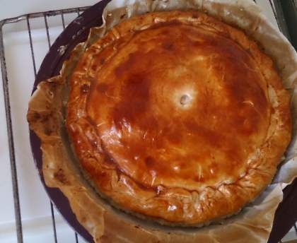 tourte au jambon et au fromage