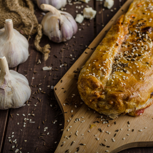tourte aux blettes et à la saucisse