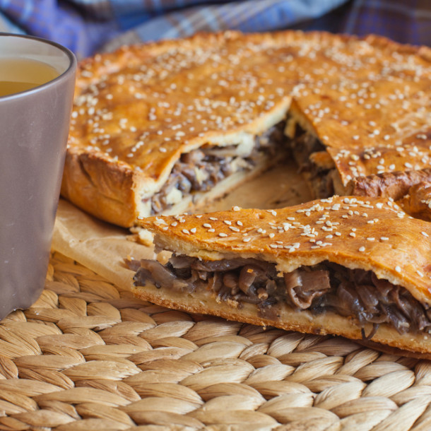 Tourte aux champignons de Paris