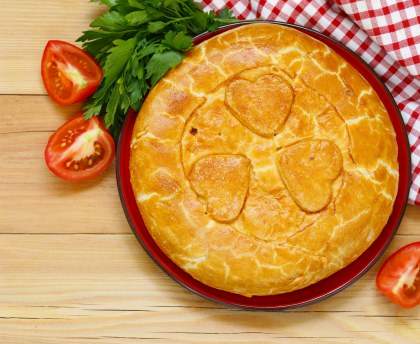 Tourte aux épinards et à la brandade de morue
