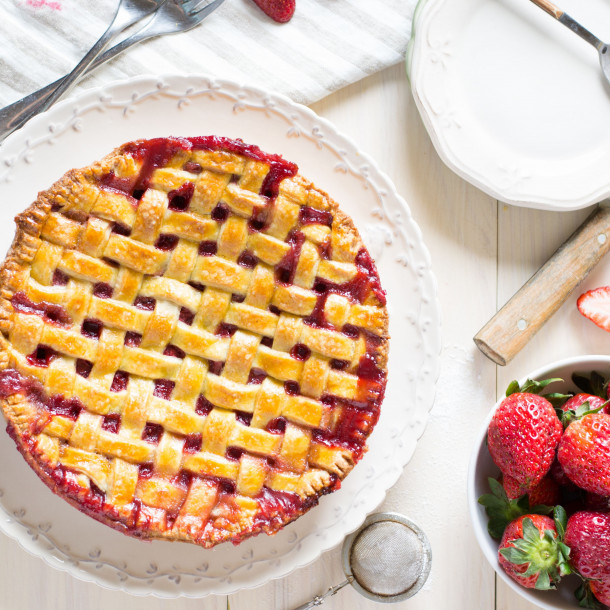 Tourte aux fraises