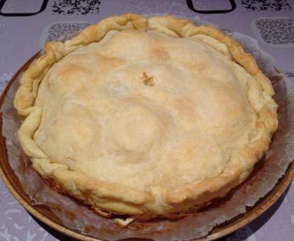Tourte de pommes de terre et chèvre