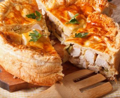 Tourte de poulet à la russe