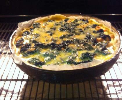 Tourte saumon épinards
