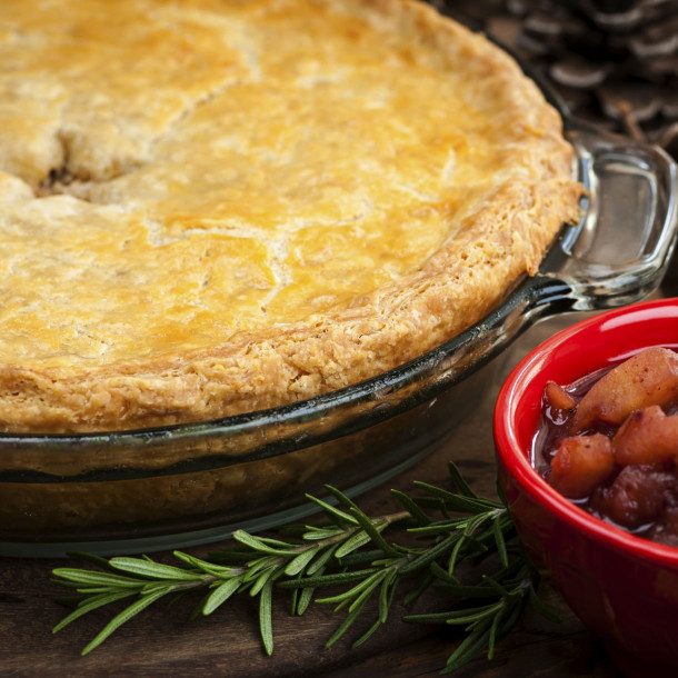 Tourtière de noël québécois région de Rimouski