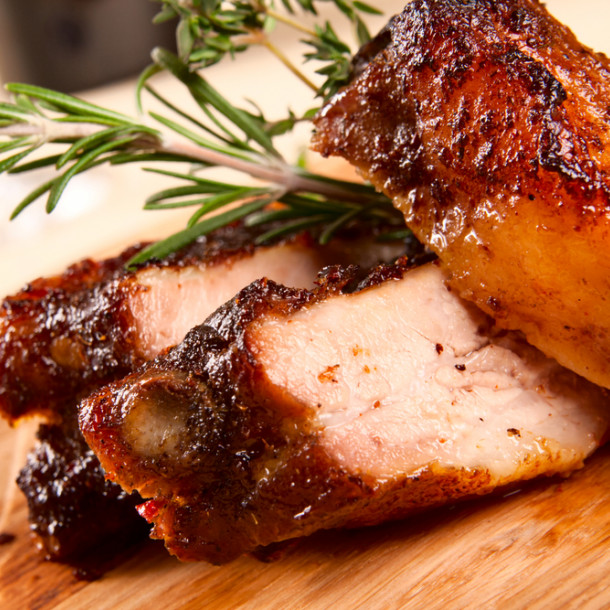 Travers de porc au miel au Cookeo