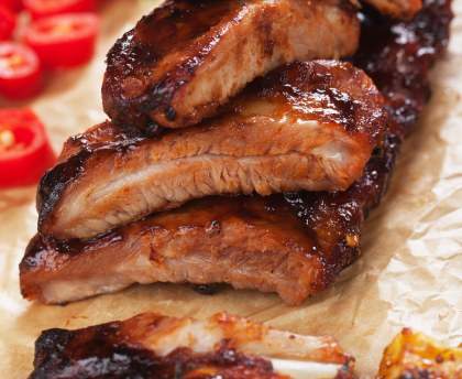 Travers de porc au miel express