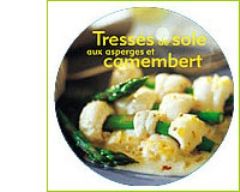 Tressés de sole aux asperges et camembert