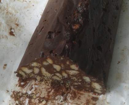 Triangle au chocolat glacé