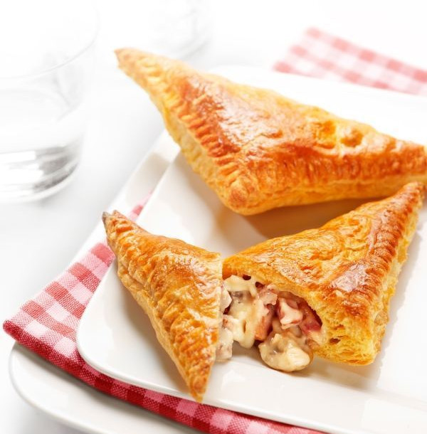 Triangles feuilletés aux champignons 