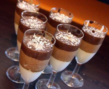 Trio de chocolats en mousse