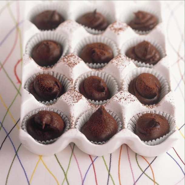 Truffes au chocolat et au rhum 
