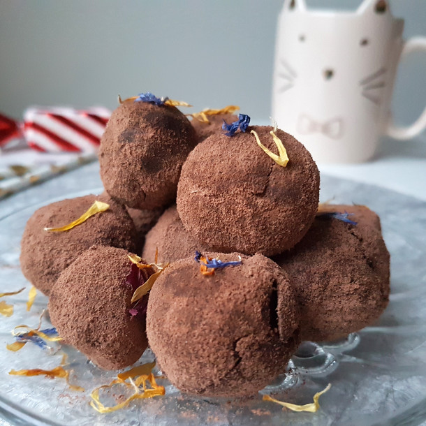 Truffes au chocolat et poivre du timut
