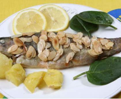 Truite fondante aux amandes