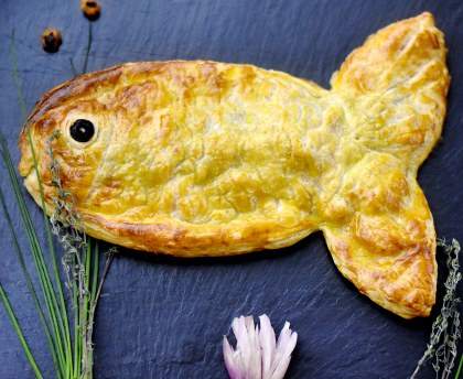 Truite saumonée en croûte