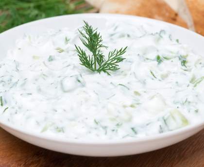 Tzatziki de courgettes