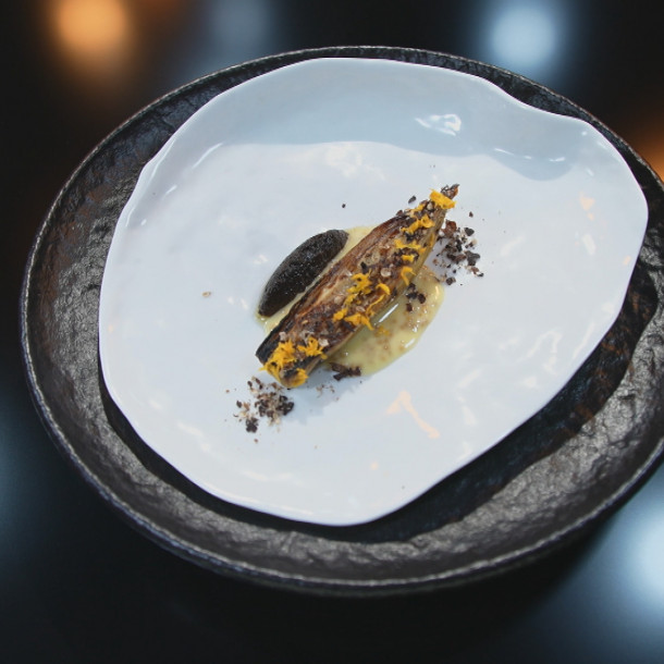 Un plat avec du café par Sarah Mainguy dans Objectif Top Chef