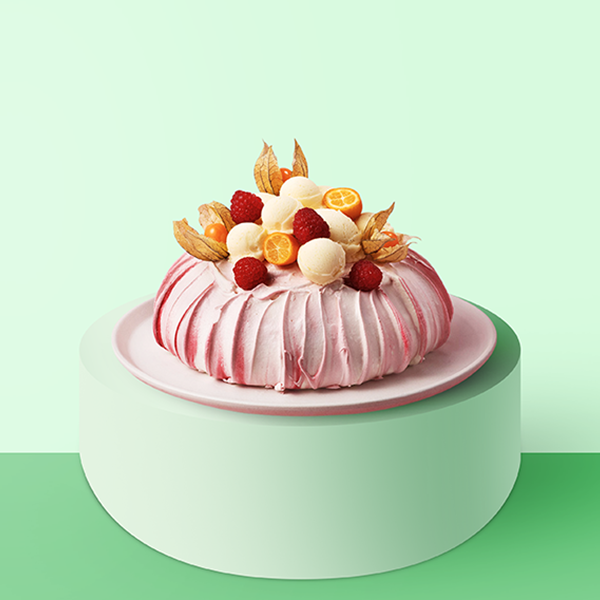 Vacherin exotique & crème glacée vanille 