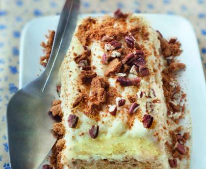 Vacherin glacé vanille-spéculoos