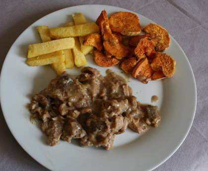 Veau à la châtaigne et à la pietra (bière corse)