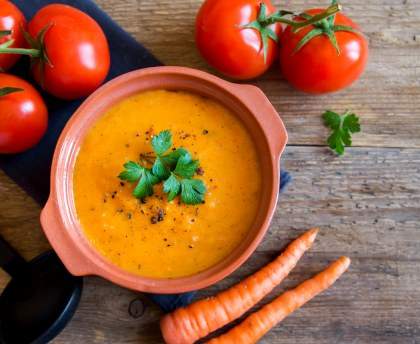 Velouté  tomates carottes