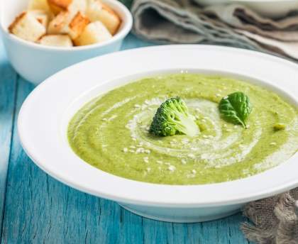 Velouté brocolis et pommes de terre