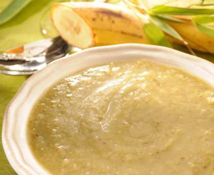 Velouté courgette banane (soupe) 