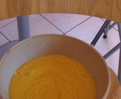 Velouté courgettes carottes kiri