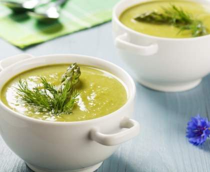 Velouté d'asperges vertes