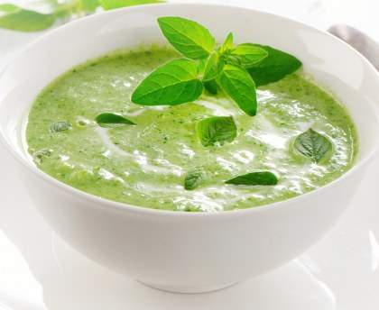Velouté de basilic délicieux