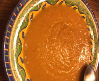 Velouté de butternut au bacon