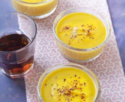 Velouté de carotte au curcuma