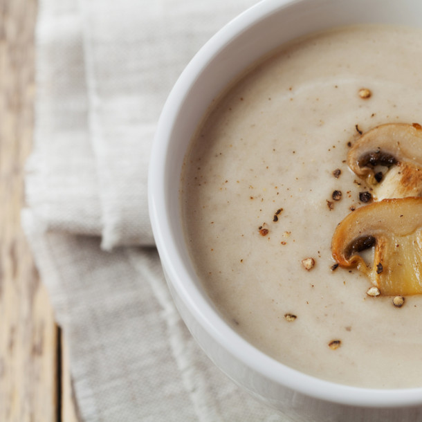 Velouté de champignons de Paris