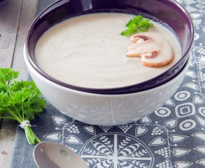 Velouté de champignons express