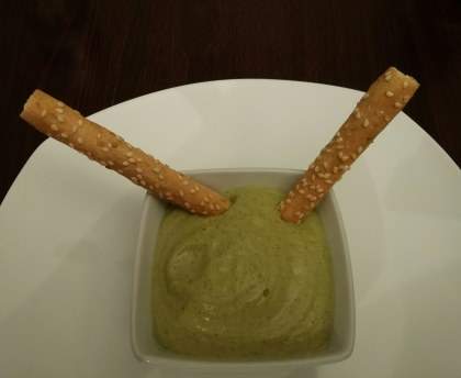 Velouté de courgettes au Saint-Agur