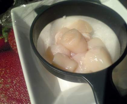 Velouté de fenouil et coquilles saint jacques