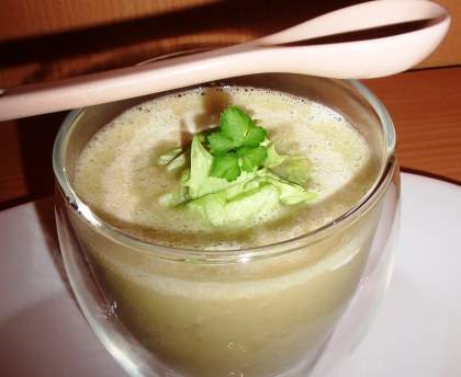 Velouté de laitue & Saint Morêt