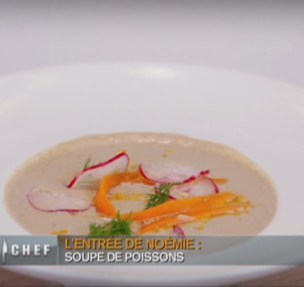 Velouté de poissons aux légumes