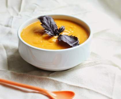 Velouté de potimaron aux marrons