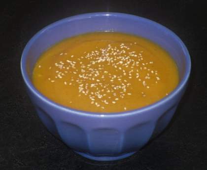 Velouté de potimarron à la cannelle