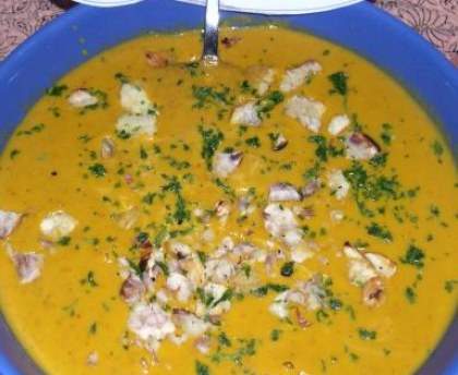 Velouté de potimarron aux châtaignes