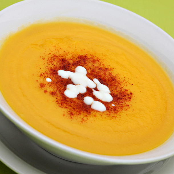 Velouté de potimarron et butternut