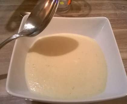 Velouté de topinambours au miel